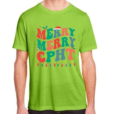 Merry Cpht Christmas Certified Pharmacy Technician Xmas Gift Adult ChromaSoft Performance T-Shirt