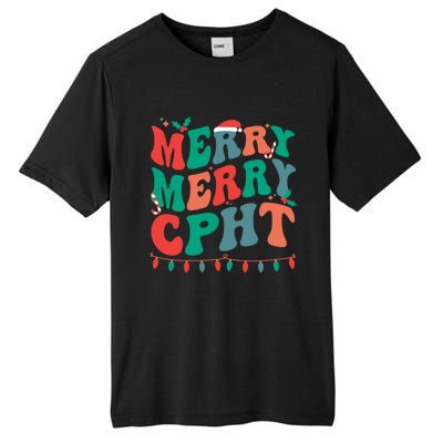 Merry Cpht Christmas Certified Pharmacy Technician Xmas Gift Tall Fusion ChromaSoft Performance T-Shirt