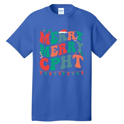 Merry Cpht Christmas Certified Pharmacy Technician Xmas Gift Tall T-Shirt