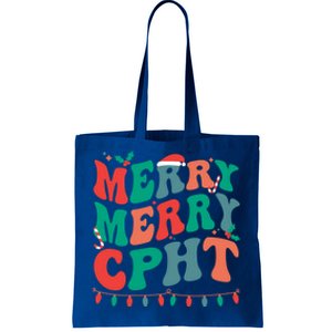 Merry Cpht Christmas Certified Pharmacy Technician Xmas Gift Tote Bag