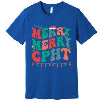 Merry Cpht Christmas Certified Pharmacy Technician Xmas Gift Premium T-Shirt