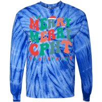 Merry Cpht Christmas Certified Pharmacy Technician Xmas Gift Tie-Dye Long Sleeve Shirt