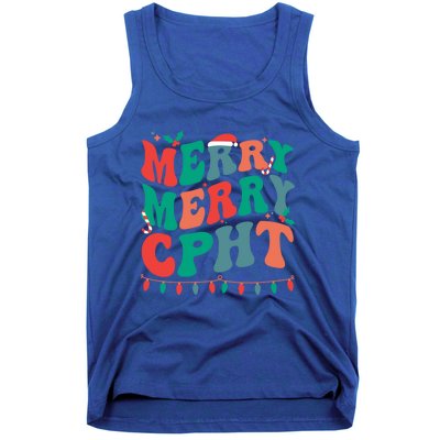 Merry Cpht Christmas Certified Pharmacy Technician Xmas Gift Tank Top