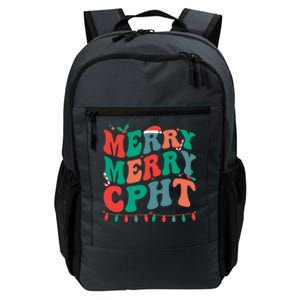 Merry Cpht Christmas Certified Pharmacy Technician Xmas Gift Daily Commute Backpack