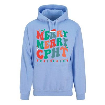 Merry Cpht Christmas Certified Pharmacy Technician Xmas Gift Unisex Surf Hoodie