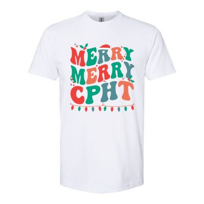 Merry Cpht Christmas Certified Pharmacy Technician Xmas Gift Softstyle CVC T-Shirt