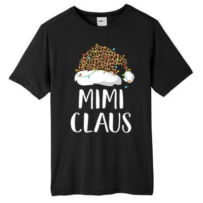 Mimi Claus Christmas Hat Santa Leopard Merry Christmas Great Gift Tall Fusion ChromaSoft Performance T-Shirt