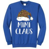 Mimi Claus Christmas Hat Santa Leopard Merry Christmas Great Gift Sweatshirt