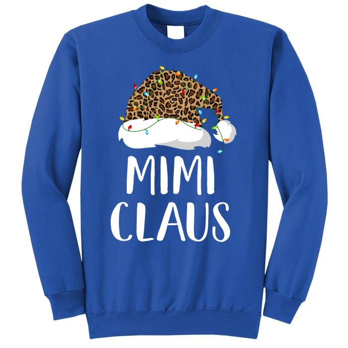 Mimi Claus Christmas Hat Santa Leopard Merry Christmas Great Gift Sweatshirt