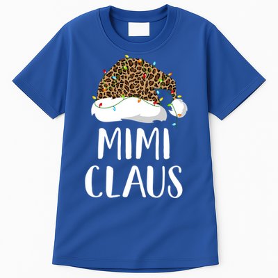 Mimi Claus Christmas Hat Santa Leopard Merry Christmas Great Gift Tall T-Shirt