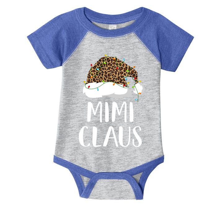 Mimi Claus Christmas Hat Santa Leopard Merry Christmas Great Gift Infant Baby Jersey Bodysuit