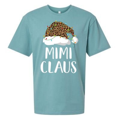 Mimi Claus Christmas Hat Santa Leopard Merry Christmas Great Gift Sueded Cloud Jersey T-Shirt