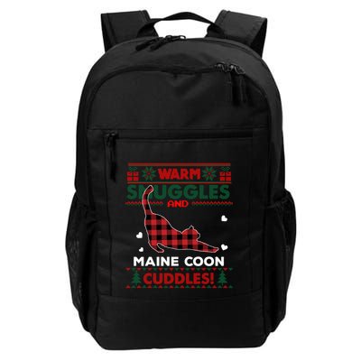 Maine Coon Cat Lover Cute Cat Xmas Ugly Christmas Gift Backpack