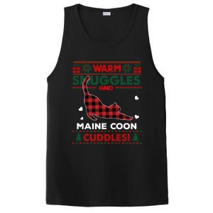 Maine Coon Cat Lover Cute Cat Xmas Ugly Christmas Gift PosiCharge Competitor Tank