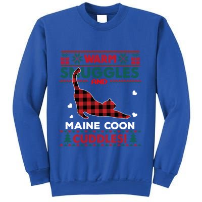 Maine Coon Cat Lover Cute Cat Xmas Ugly Christmas Gift Sweatshirt