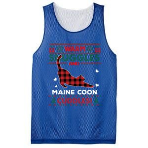 Maine Coon Cat Lover Cute Cat Xmas Ugly Christmas Gift Mesh Reversible Basketball Jersey Tank