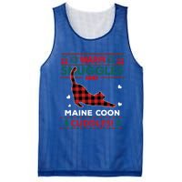 Maine Coon Cat Lover Cute Cat Xmas Ugly Christmas Gift Mesh Reversible Basketball Jersey Tank