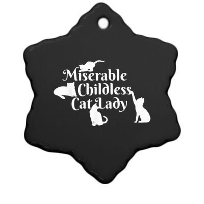 Miserable Childless Cat Lady Madam President 2024 Ceramic Star Ornament