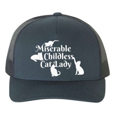 Miserable Childless Cat Lady Madam President 2024 Yupoong Adult 5-Panel Trucker Hat