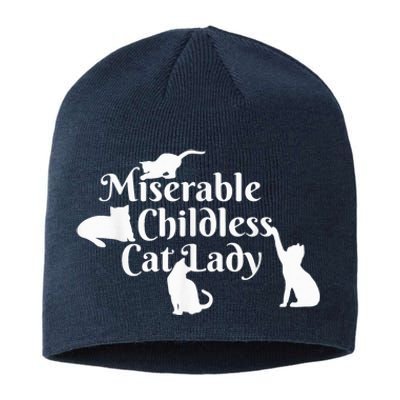 Miserable Childless Cat Lady Madam President 2024 Sustainable Beanie