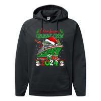 Merry Cruisemas Cruise 2024 Funny Christmas Cruisin Crew Performance Fleece Hoodie