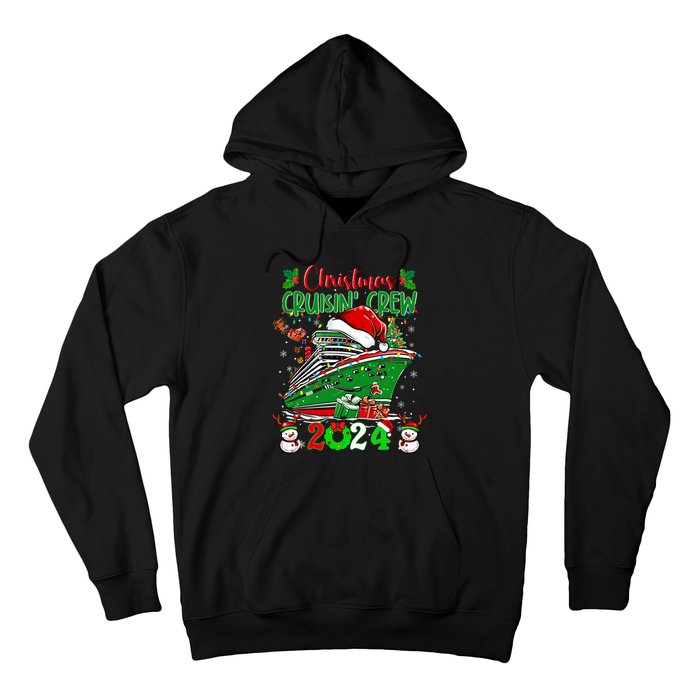 Merry Cruisemas Cruise 2024 Funny Christmas Cruisin Crew Hoodie