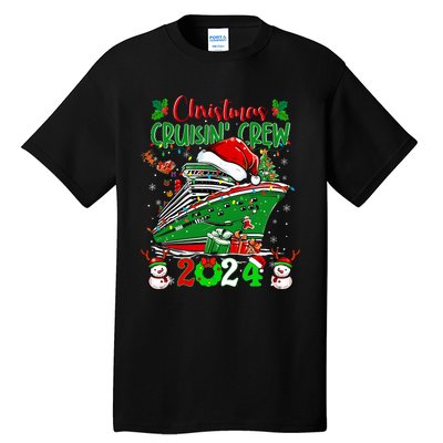 Merry Cruisemas Cruise 2024 Funny Christmas Cruisin Crew Tall T-Shirt