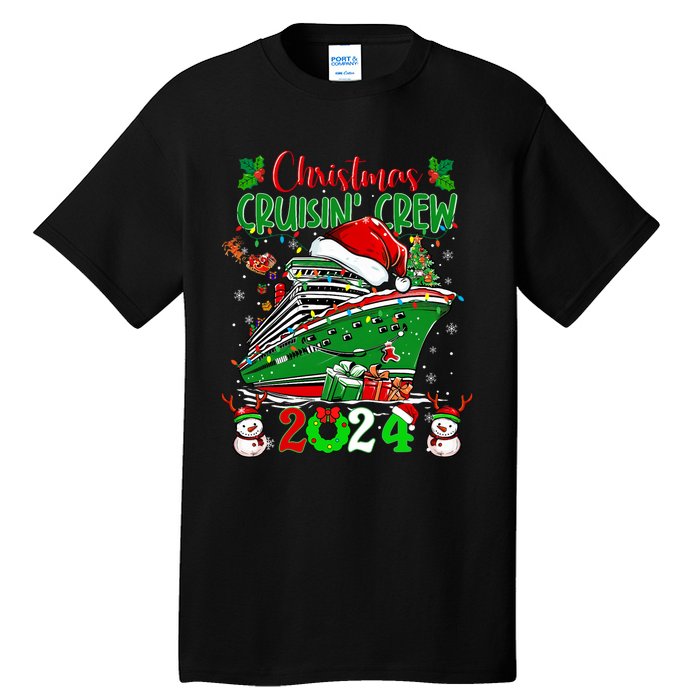 Merry Cruisemas Cruise 2024 Funny Christmas Cruisin Crew Tall T-Shirt