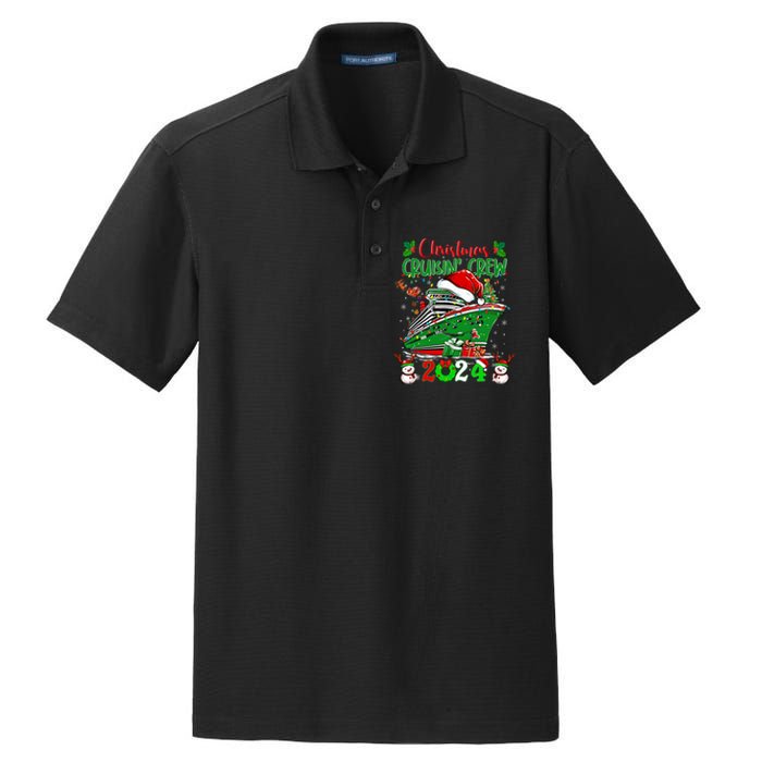 Merry Cruisemas Cruise 2024 Funny Christmas Cruisin Crew Dry Zone Grid Polo