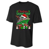 Merry Cruisemas Cruise 2024 Funny Christmas Cruisin Crew Performance Sprint T-Shirt