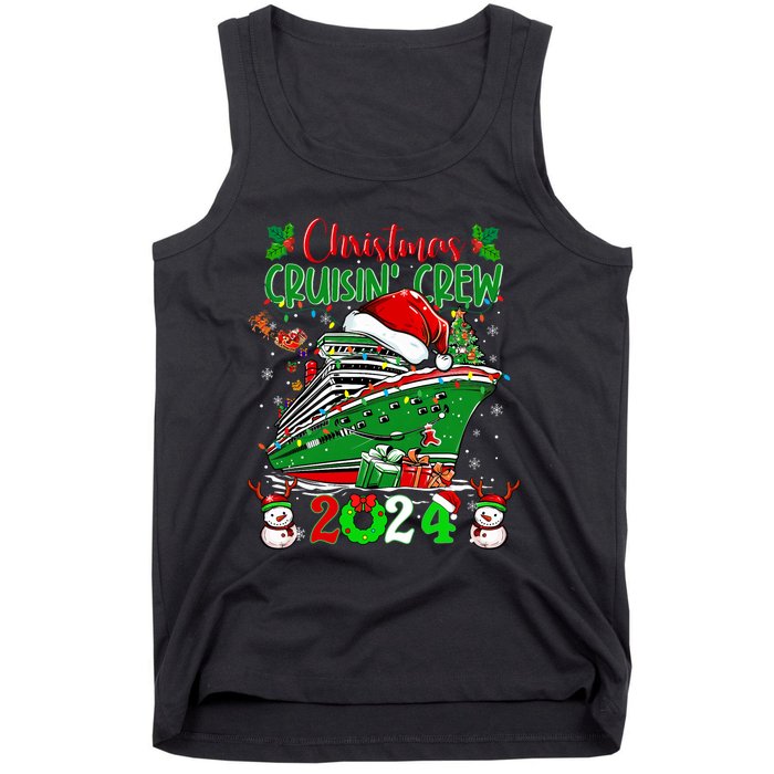 Merry Cruisemas Cruise 2024 Funny Christmas Cruisin Crew Tank Top