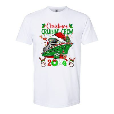 Merry Cruisemas Cruise 2024 Funny Christmas Cruisin Crew Softstyle CVC T-Shirt