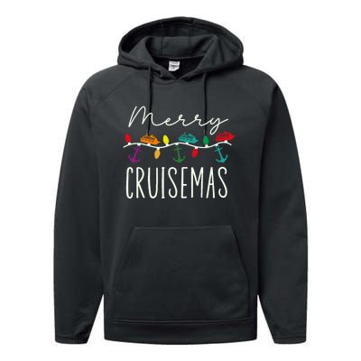 Merry Cruisemas Cruise Christmas Xmas Pajamas Holiday Funny Performance Fleece Hoodie