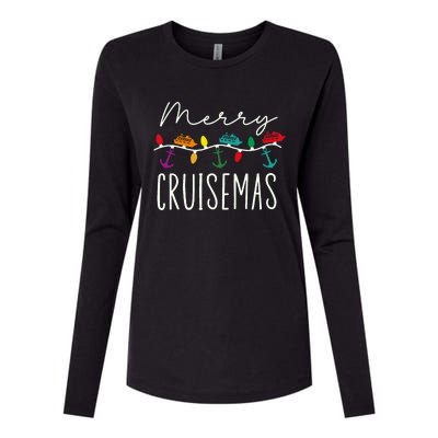 Merry Cruisemas Cruise Christmas Xmas Pajamas Holiday Funny Womens Cotton Relaxed Long Sleeve T-Shirt