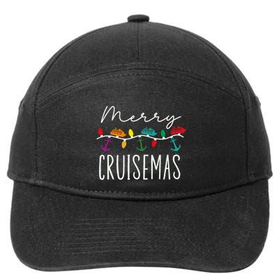 Merry Cruisemas Cruise Christmas Xmas Pajamas Holiday Funny 7-Panel Snapback Hat