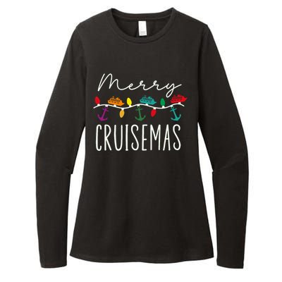 Merry Cruisemas Cruise Christmas Xmas Pajamas Holiday Funny Womens CVC Long Sleeve Shirt