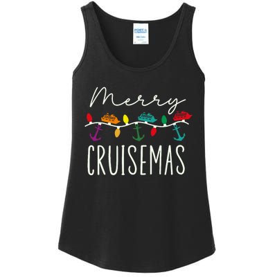 Merry Cruisemas Cruise Christmas Xmas Pajamas Holiday Funny Ladies Essential Tank