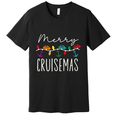Merry Cruisemas Cruise Christmas Xmas Pajamas Holiday Funny Premium T-Shirt