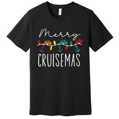 Merry Cruisemas Cruise Christmas Xmas Pajamas Holiday Funny Premium T-Shirt