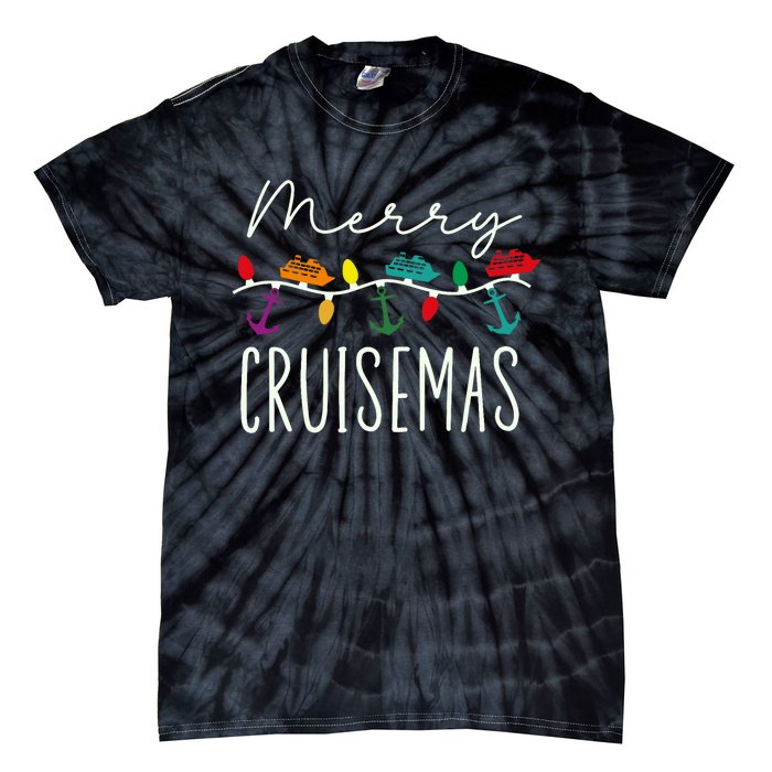 Merry Cruisemas Cruise Christmas Xmas Pajamas Holiday Funny Tie-Dye T-Shirt