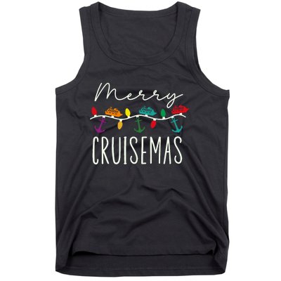 Merry Cruisemas Cruise Christmas Xmas Pajamas Holiday Funny Tank Top