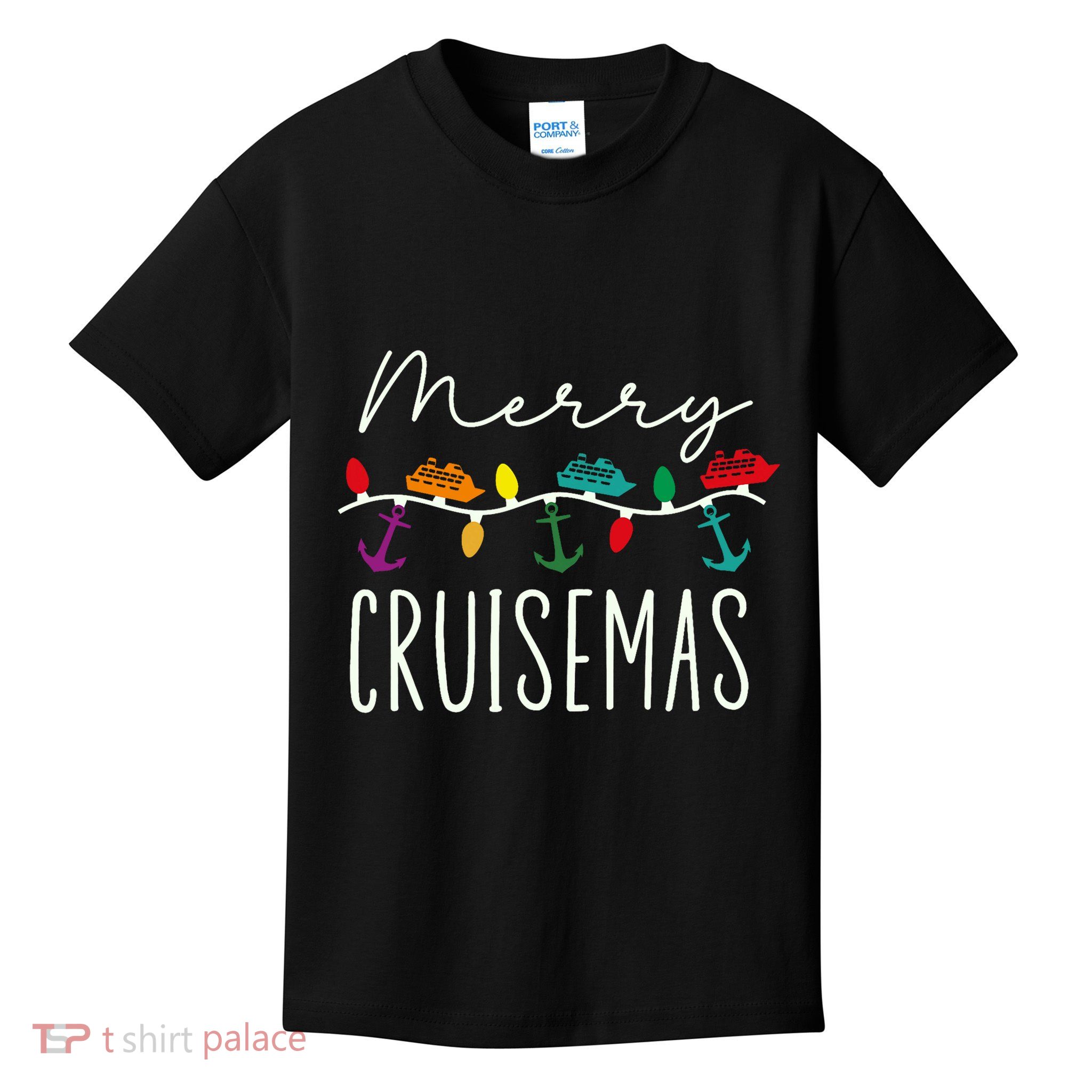 Merry Cruisemas Cruise Christmas Xmas Pajamas Holiday Funny Kids T-Shirt