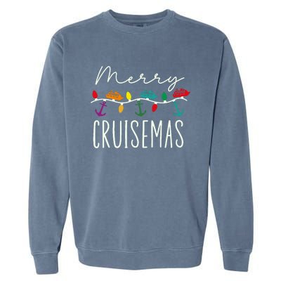 Merry Cruisemas Cruise Christmas Xmas Pajamas Holiday Funny Garment-Dyed Sweatshirt