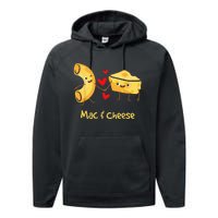 Mac & Cheese Couple Macaroni And Cheese Lover Foodie Performance Fleece Hoodie