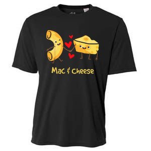 Mac & Cheese Couple Macaroni And Cheese Lover Foodie Cooling Performance Crew T-Shirt