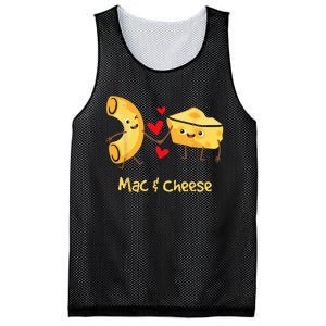 Mac & Cheese Couple Macaroni And Cheese Lover Foodie Mesh Reversible Basketball Jersey Tank