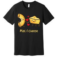 Mac & Cheese Couple Macaroni And Cheese Lover Foodie Premium T-Shirt