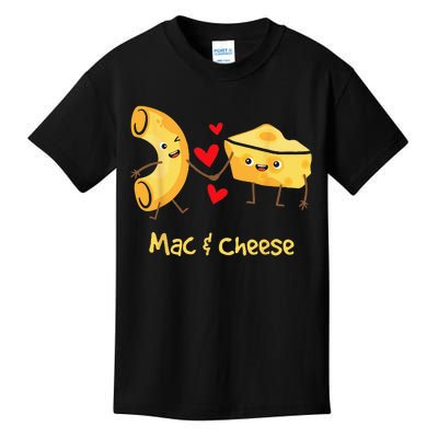 Mac & Cheese Couple Macaroni And Cheese Lover Foodie Kids T-Shirt