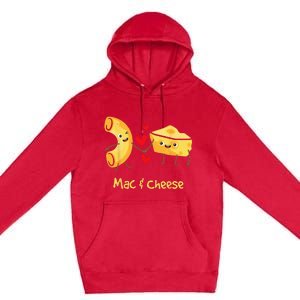 Mac & Cheese Couple Macaroni And Cheese Lover Foodie Premium Pullover Hoodie