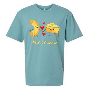 Mac & Cheese Couple Macaroni And Cheese Lover Foodie Sueded Cloud Jersey T-Shirt